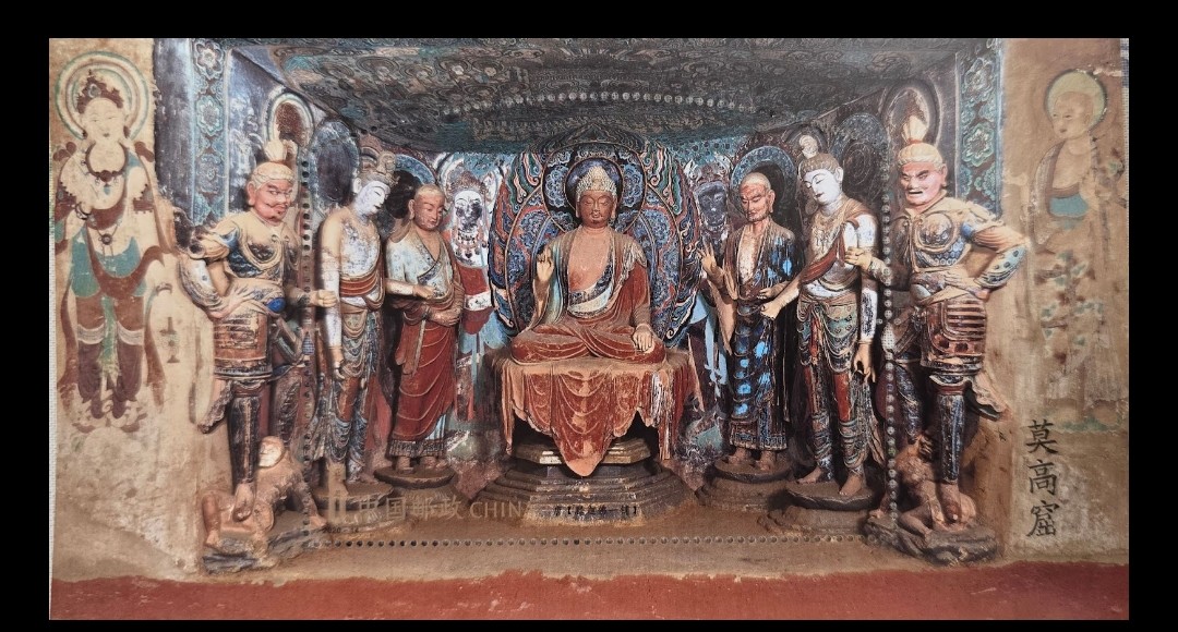 莫高窟第320窟-敦煌研究院 香港 莫高窟第329窟-敦煌研究院 敦煌飞天